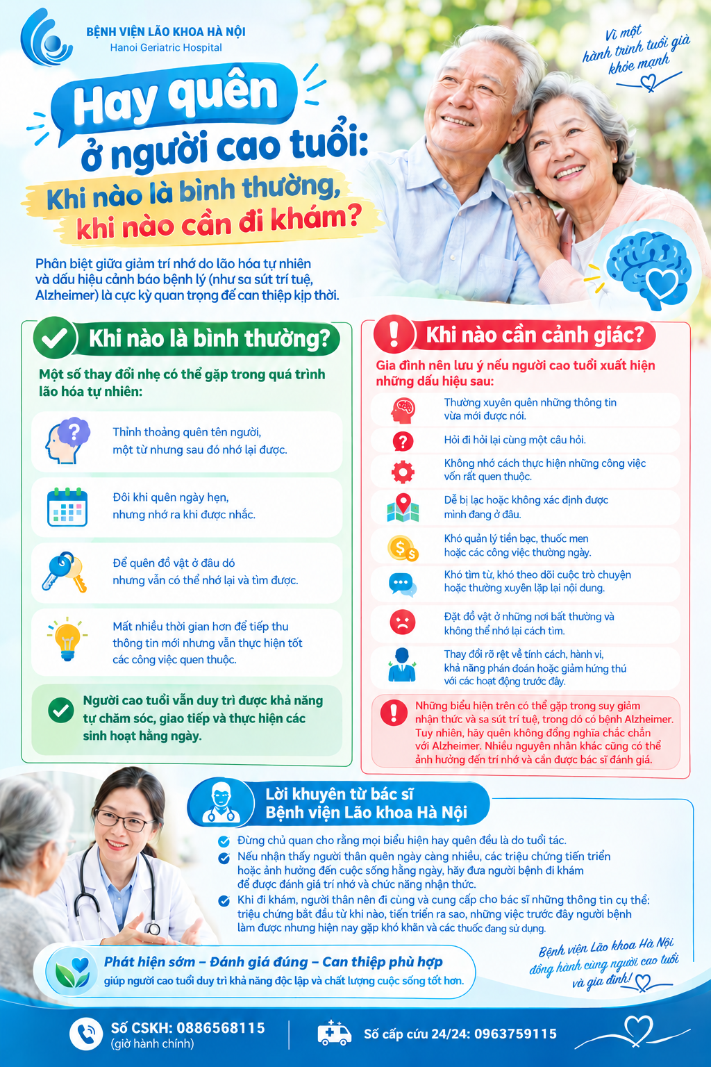 HAY QUÊN Ở NGƯỜI CAO TUỔI: KHI NÀO LÀ BÌNH THƯỜNG, KHI NÀO CẦN ĐI KHÁM?
